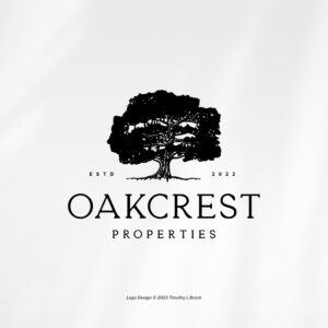 Property Management Branding Package - Custom Logo Design - Oak Tree Logo Design - Customizable - Social Media & Print Designs Included