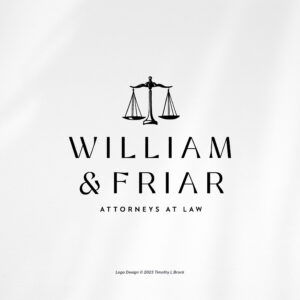 Law Firm Logo Design - Custom Logo Design - Lawyer Branding Package - Customizable - Social Media & Print Designs Included