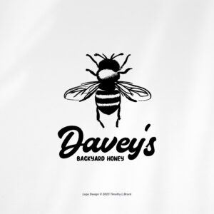 Honey Bee Logo Design - Custom Logo Design - Farm Branding Package - Bee Farm Logo - Customizable - Social Media & Print Designs Included