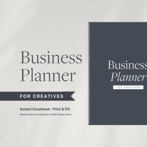 2024 Business Planner for Creatives, Business Planner PDF, Small Business Planner, Business Guide, Business Planner Printable
