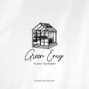 Greenhouse Logo Design - Custom Logo Design - Plant Branding Package - Customizable - Social Media & Print Designs Included