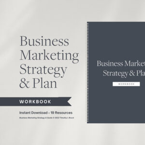 Business Marketing Strategy & Plan Workbook, Business Marketing Planner for Creatives, Printable, Entrepreneur Workbook, 2024 Business Goals