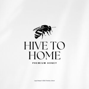 Bee Logo Design - Custom Logo Design - Honey Farm Branding Package - Honey Logo - Label Logo - Social Media & Print Designs Included