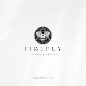 Candle Company Logo Design Package - Luxury Logo Design - Moth Logo - Social Media + Print Designs Included