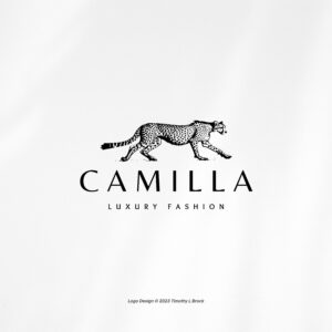 Fashion Logo Design - Custom Logo Design - Luxury Fashion - Cheetah Logo - Social Media & Print Designs Included