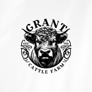 Vintage Cattle Farm Logo Design - Family Farm Logo - Cow Farm Branding Package - Cow Logo Design - Farm Logo - Vintage Logo Design