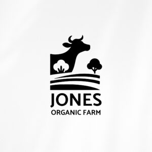 Organic Farm Logo Design - Custom Logo Design - Grass-fed Farm Logo Package - Dairy Logo Design - Customizable