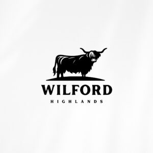 Highlands Cattle Farm Logo Design - Custom Branding - Cattle Co Logo Package - Scottish Highland Farm - Cow - Bull Logo